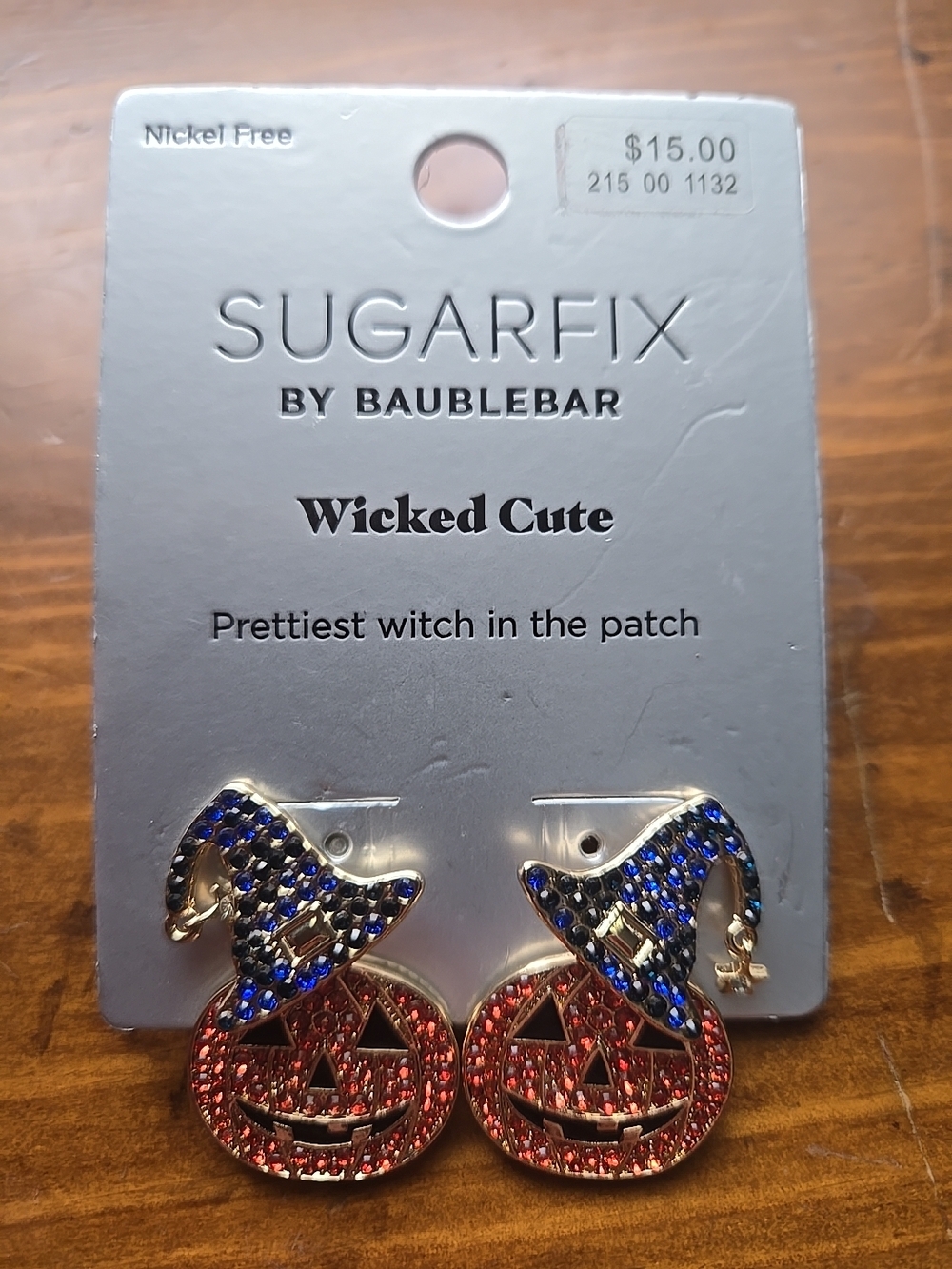 BaubleBar Pumpkin Witch Hat Earrings - Blue & Orange